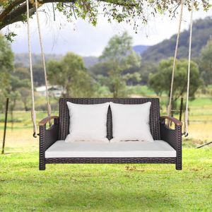 Dondolo da Giardino in Rattan per 2 Persone per il Relax in Veranda - Product Image 3