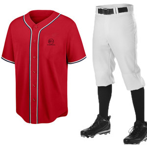 Uniforme de Béisbol de Tela Suave, Diseño Personalizado, Servicio OEM, Venta al Por Mayor, Precio Económico, Más Vendido, para Venta en Línea - Product Image 1