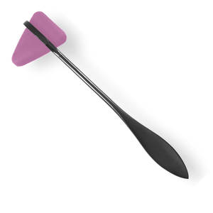 Martillo de Reflejos Médico Taylor, Herramienta de Prueba de Reflejos de Rodilla, Instrumento de Examen Neurológico de Acero Inoxidable con Cabeza de Goma Rosa - Product Image 5