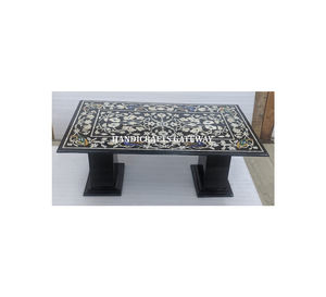 โต๊ะทำงานทรงสี่เหลี่ยมผืนผ้าลายหินอ่อนสีดำคุณภาพงานตกแต่งชั้นเยี่ยม ผสมผสานสีสันอย่างลงตัว เหมาะสำหรับใช้ในโรงแรมและที่บ้าน - Product Image 4