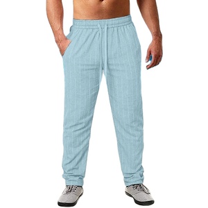 Custom <b>Men</b> <b>Pinstripe</b> Jogger Pants Wholesale Casual Slim Fit Drawstring <b>Trousers</b> Fashion Streetwear Sweatpants Manufacturer - Product Image 5