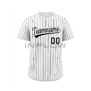 Maillots de baseball personnalisés pour équipes sportives avec logos, noms et numéros sur mesure 100% polyester - Product Image 5