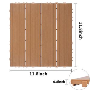Burlywood impermeabile ad incastro piastrelle ponte 11.8 "x 11.8" pavimento da giardino 44 per tutte le stagioni uso esterno per giardino anteriore/posteriore - Product Image 2