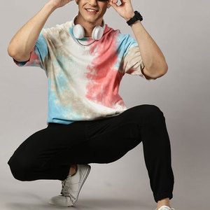 T-shirts pour hommes en coton 100% de haute qualité, coupe ample, nouveau design, étiquette privée, col rond, vente en gros, personnalisable - Product Image 5