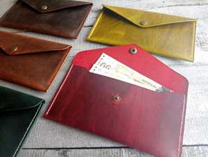 Cartera de Cuero Genuino de Primera Calidad, Portátil, Resistente, con Protección para Efectivo, Sistema de Gestión de Presupuesto, Precio de Fábrica, Venta al Por Mayor - Product Image 1