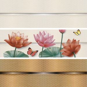 Azulejo cerámico blanco brillante de 300x600 mm para pared, superficie minimalista moderna, adecuado para interiores de edificios de oficinas, formato grande - Product Image 2