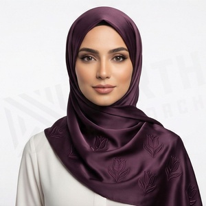 Hiyab de Chifón Floral para Mujer, Transpirable, para Uso Diario, Pañuelo Islámico - Product Image 5