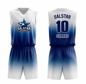 Uniforme de Baloncesto de Malla Transpirable de Última Tendencia, Camiseta de Baloncesto Personalizada, Kit de Baloncesto Sublimado de Venta Caliente - Product Image 1
