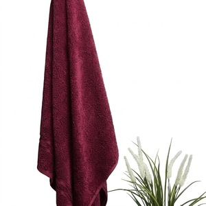 Fournisseur direct d'usine, serviettes de bain 100% coton, lot de 650 GSM, qualité supérieure, douces, bleu ciel, luxe, pour hôtel et spa, logo personnalisé - Product Image 4