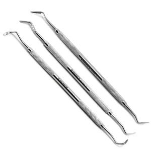 Kit de microchirurgie parodontale dentaire en acier inoxydable, ensemble d'instruments chirurgicaux manuels avec couteaux, porte-aiguilles et ciseaux - Product Image 3
