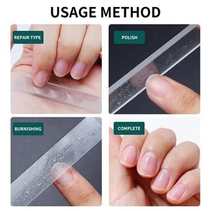 Lime à ongles professionnelle double face Zebra blanche, grain 100, réutilisable, 9,0x1,4 cm, pour soins des ongles - Product Image 4