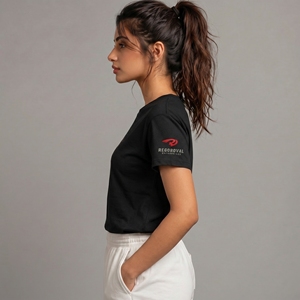Camiseta de Mujer con Estampado Puff, Corte Holgado, Algodón de Primera Calidad, Diseño Gráfico, Ropa Casual Elegante - Product Image 6