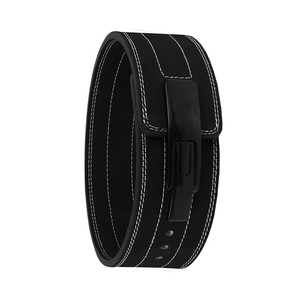 Ceinture de musculation en cuir multi-coutures avec boucle en acier, support durable, haute qualité, robuste et personnalisable - Product Image 2