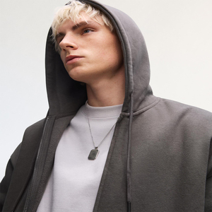 เสื้อฮู้ดดี้ผู้ชายแบบหนาพิเศษ พิมพ์ลายพัฟ 500 GSM ปี 2026 ขายส่ง ทรงโอเวอร์ไซส์ สั่งพิมพ์ลายได้ตามต้องการ เสื้อฮู้ดดี้ผ้าเฟรนช์เทอร์รี่หนาพิเศษ - Product Image 6