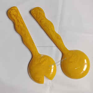 Juego de Utensilios para Ensalada de Resina Fundida de Diseño Americano de Lujo, Ecológico, 2 Servidores de Ensalada Coloridos de Estilo Japonés, Aptos para Lavavajillas - Product Image 6