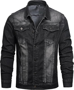 Top Quality Breathable And Quick Dry Men Best Material Denim <b>Jacket</b> 100% Cotton Men Denim <b>Jacket</b> Blue <b>Light</b> Color Clothing - Product Image 1