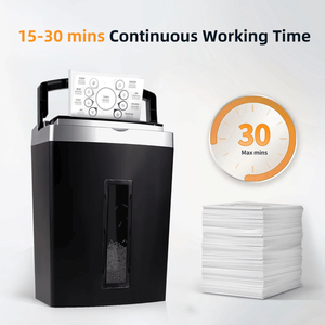 Trituradora de Papel de Corte Micro para Oficina y Hogar, Alimentación Automática de 60 Hojas, Gran Capacidad de 5.3 Galones, Extraíble - Product Image 2