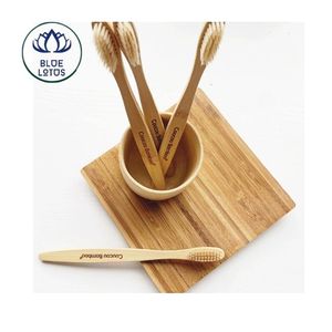 Brosse à dents en bambou de haute qualité, best-seller |   Brosse à dents à poils doux naturels avec boîte - Product Image 1