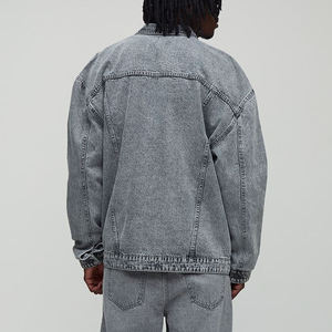 Wholesale Men's Vintage Winter Streetwear <b>Canvas</b> <b>Jacket</b> Customizable Front Regular Sleeve Breathable Eco-Friendly Cotton Fabric - Product Image 2