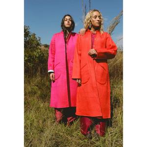 Handmade Velvet Overcoat Design Breathable Knitted For <b>Women</b> High Quality Premium Boho Fashion Suzani Long Coat Kimono - Product Image 2