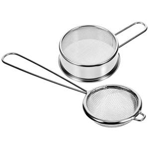 Colador de té de malla fina de acero inoxidable para filtrar hojas de té sueltas en cocinas domésticas, restaurantes y cafeterías - Product Image 4
