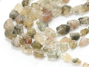 Pépite brute de perles de pierre polie naturelle de quartz rutile pour la fabrication de bijoux - Product Image 4