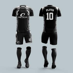 Créez Votre Propre Tenue d'Équipe : Maillots de Football Unisexe Imprimés par Transfert Thermique 220g, Coupe Courte, Fournisseur de Haute Qualité - Product Image 2