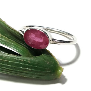 Natural Ruby Gemstone <b>Ring</b>, 925 Sterling Silver <b>Ring</b> for Women, Handmade Ruby Jewelry, Adjustable Statement <b>Ring</b>, <b>Fine</b> Jewelry - Product Image 3