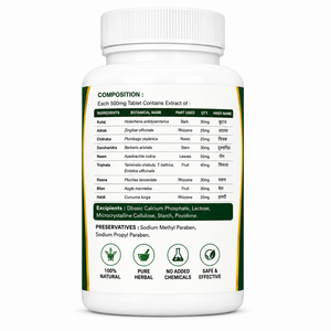 Tabletas de Extracto de Plantas MY HERBALS PIL-M6 500mg, Salud Digestiva Diaria y Comodidad Intestinal, Fórmula Ayurvédica Premium para el Bienestar Diario - Product Image 2