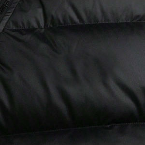 Chaqueta de Plumón con Capucha para Hombre, Negra, Cortavientos, Informal, de Invierno, Corte Regular, Cierre de Cremallera, Color Sólido, Exterior de Poliéster - Product Image 5
