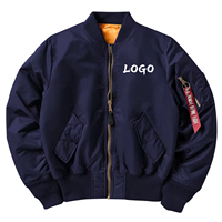 Vestes de pilote pour hommes de haute qualité, logo personnalisé d'usine, printemps-automne, coupe-vent, imperméable, veste bomber d'extérieur pour hommes