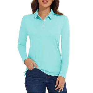 Camiseta de Golf para Mujer, Manga Larga, Estilo Polo, Secado Rápido, Ligera, para Tenis, de Wida Sports - Product Image 5