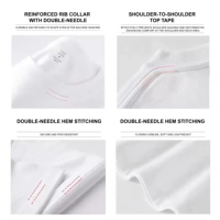 T-shirt Homme Col Rond Manches Courtes Coupe Classique 100% Coton 250G Personnalisable avec Logo Vente en Gros OEM ODM Usine Faible MOQ 2 Pièces