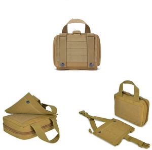 Bolsa de emergencia portátil con diseño de cuero impermeable para accesorios médicos y gestión de suministros de primeros auxilios - Product Image 3