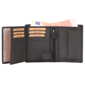 Indian Exporter Luxury Handmade Leather <b>Wallet</b> with <b>RFID</b> <b>Blocking</b> Slim and Compact for Everyday Carry Available For Sale - Product Image 3