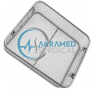 Premium Dental Instruments Cassette Tray Stainless Steel Wire <b>Mesh</b> Sterilization <b>Basket</b> Box For Surgical Medical Tools Small - Product Image 6