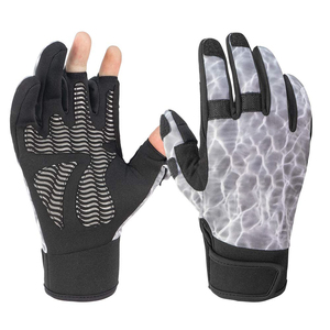 Wholesale Fishing Gloves Full Finger Neoprene Waterproof Non-Slip Breathable Adjustable Wrist <b>Strap</b> Unisex All Seasons - Product Image 3