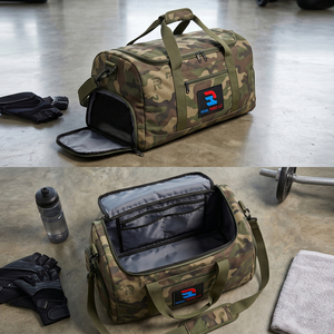 Sac de voyage en toile marine Regal Three LLC avec fermeture éclair, sac de sport de luxe durable unisexe - Product Image 6