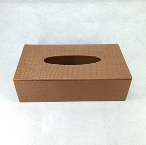 Cajas de pañuelos de cuero genuino, estuche para guardar servilletas, joyero, contenedor para toallitas faciales, cierre magnético, etiqueta con logotipo personalizado, venta al por mayor - Product Image 5