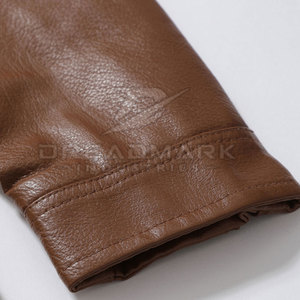 Breathable Lightweight Comfortable <b>Men</b> Winter Leather <b>Jacket</b> <b>Canvas</b> Stand Collar Zipper Front Waterproof Windproof Casual - Product Image 3