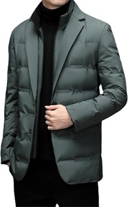 Wholesale Custom Casual Men's Hooded Spring Coated <b>Waterproof</b> Quick-drying Breathable Eco-Friendly <b>Padded</b> Quilted Outdoor Front - Product Image 5