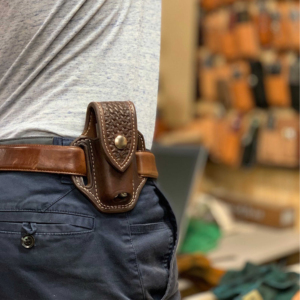 Handmade Leather Pouch Folding Knife Outdoor Pocket Blade Stainless Steel Wooden Handle Leather Carry Case Utility Collection - Product Image 5
