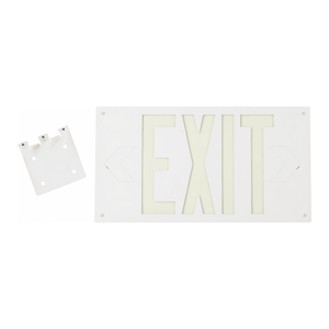 Señal de Salida Fotoluminiscente BradyGlo de PVC para Pasillos de Seguridad en Emergencias en Interiores - Product Image 2