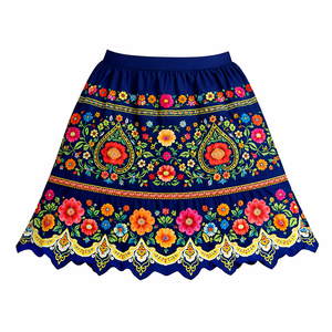 Vestido Maxi Vintage de Alta Calidad para Mujer, Cintura Natural, Anti-Pilling, Bordado, 100% Algodón - Product Image 1
