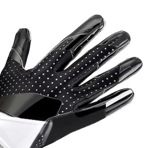 Customized Design Non <b>Slip</b> Receiver American Football Gloves Lightweight Breathable Adjustable Wrist Strap <b>Full</b> Finger Gloves - Product Image 6