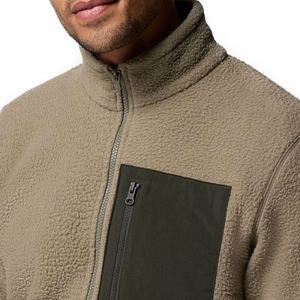 Chaquetas de Forro Polar Sherpa para Hombre, a la Moda, para Invierno, con Bolsillo Frontal Grande, Manga Larga, Cuello Alto con Cierre, Disponibles en Talla Grande - Product Image 6