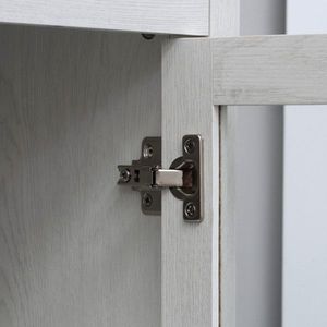 Mobiletto Moderno ed Ecologico per Bagno, Salvaspazio, in MDF, PVC e Metallo, per Soggiorno e Hotel - Product Image 4