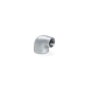Codo reductor de 90 grados liso de hierro maleable galvanizado con rosca NPT hembra, accesorio de fontanería resistente a la corrosión - Product Image 2