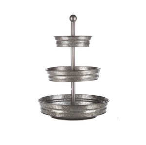 3-Tier Metal Cake <b>Stand</b> Multi-Layer Reusable Serving Tray Farmhouse Style Dessert Display <b>Cupcake</b> <b>Stand</b> For Party - Product Image 1