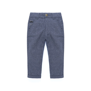 <span class=keywords><strong>Pantalon</strong></span> <span class=keywords><strong>Chino</strong></span> Kaki Sergé de Coton Personnalisé pour Bébé Garçon, Coupe Droite et Respirant, Écologique, Séchage Rapide, Extensible, Coupe Classique avec Taille Élastique - Product Image 6